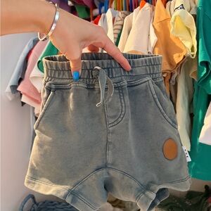 HUXBABY 2-3T boy  Denim Shorts with Drawstring